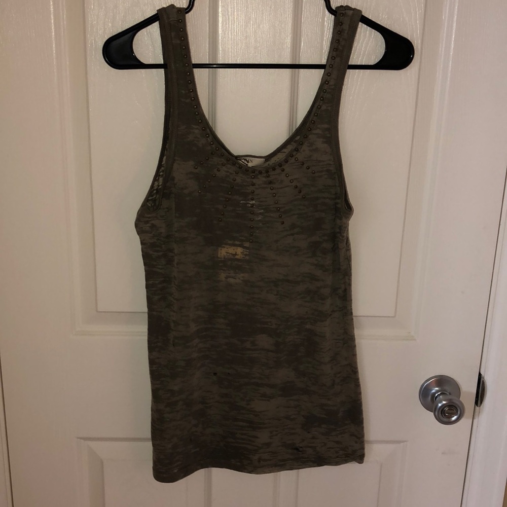 NWT Vain army burnout tank sz Lrg!